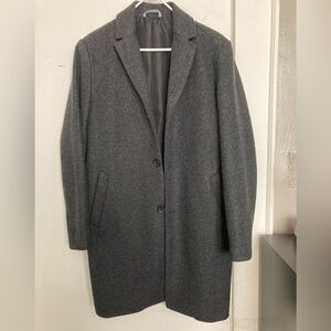 Old Navy Men's Charcoal Soft-Brushed Three Button Topcoat (M) NWT